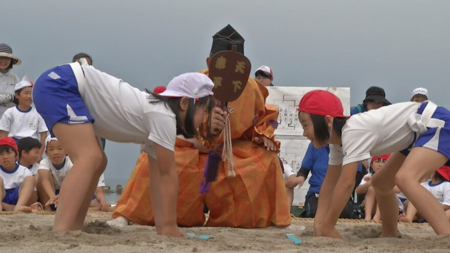 2017年5月11日(木)　竹野浜で子ども相撲大会