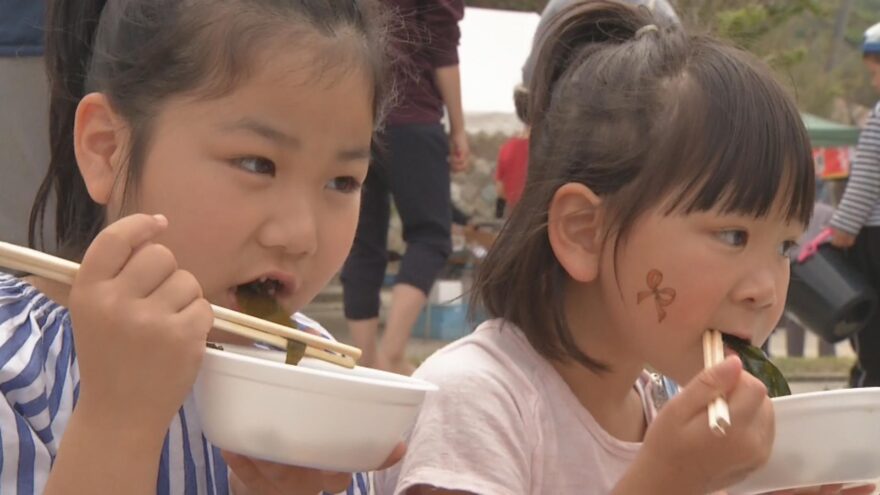 2018年5月6日山陰海岸ジオパーク　今子浦海岸で「わかめまつり」