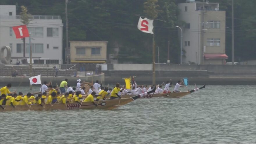 播州に初夏到来　相生で「ペーロン祭」